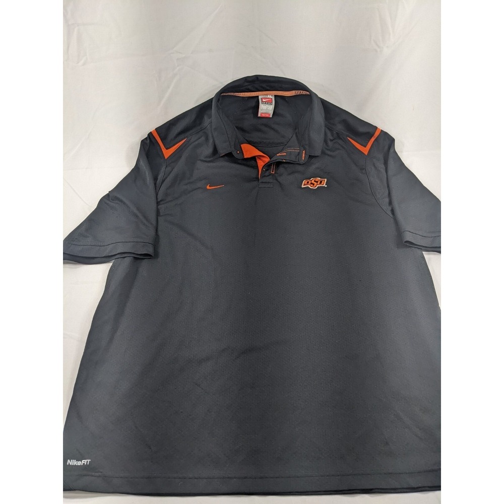 vintage 1990s Oklahoma State Cowboys OSU nike team sports polo shirt XL - Picture 1 of 7